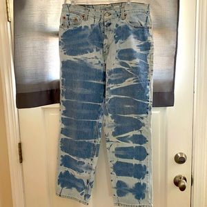 Vintage 80’s Levi’s 512 jeans, one of a kind hand distressed